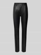 Slim fit broek in leerlook