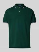 Custom slim fit poloshirt met logostitching