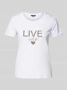 T-shirt met strass-steentjes