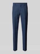 Slim fit pantalon met achterzakken, model 'las'