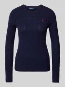 Pullover met kabelpatroon, model 'JULIANNA'