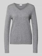 Gebreide pullover met ribboorden, model 'RIL'