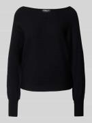 Gebreide pullover met boothals, model 'ADALINE'