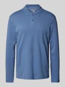 Regular fit poloshirt met lange mouwen