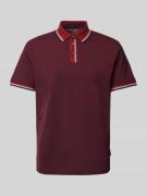 Regular style poloshirt met labelprint