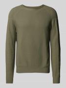 Gebreide pullover met ronde hals, model 'FOSOP'