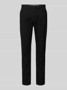 Slim fit chino met ceintuurlussen, model 'MILES'