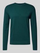 Gebreide pullover met labelstitching, model 'BASIC'