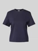 Regular fit T-shirt met ronde hals en kraag