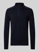 Gebreide pullover met labeldetail