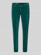 Slim fit broek met siernaden