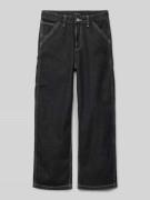 Straight leg jeans met labelpatch, model 'ALEX CARPENTER'