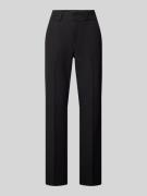 Straight leg stoffen broek met persplooien, model 'LARA CHIC'