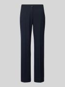 Straight leg stoffen broek met persplooien