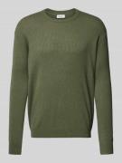 Gebreide pullover met ribboorden, model 'RAXOW'