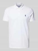 Tailored fit poloshirt met logostitching