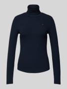 Slim fit colshirt met lange mouwen