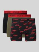 Boxershort met band met label in een set van 3 stuks