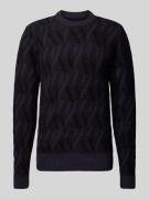 Gebreide pullover met structuurmotief, model 'Karl'