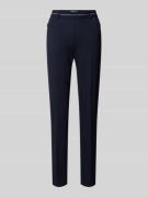 Super slim fit stoffen broek met persplooien, model 'LILLYTH'