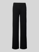 Wide leg stoffen broek met achterzakken, model 'Jenny'