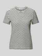 T-shirt met structuurmotief, model 'Siwave'