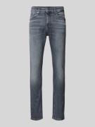 Slim fit jeans met labelstitching, model 'AUSTIN'