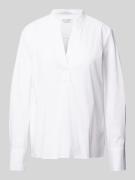 Regular fit tuniekblouse van biologische katoenmix met brede 2-knoopsm...