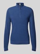 Gebreide pullover met opstaande kraag, model 'Steffen'