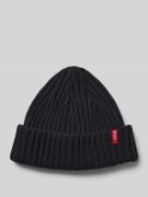 Beanie met labelpatch