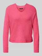 Gebreide pullover met V-hals