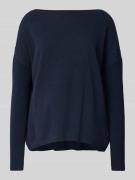 Gebreide pullover met boothals