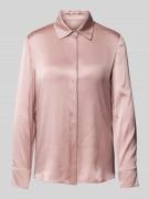 Regular fit zijden blouse met overhemdkraag, model 'BADEN'