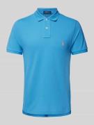 Custom slim fit poloshirt met labelstitching