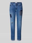 Regular fit jeans met verkort model, model 'Darleen'