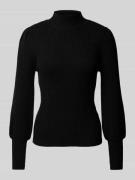 Gebreide pullover met opstaande kraag, model 'KATIA'