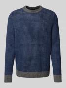 Gebreide pullover van scheerwol met ronde hals