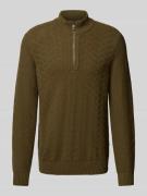 Gebreide pullover van scheerwol, model 'DIAMOND ALBANY'