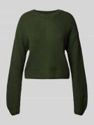 Gebreide pullover met ronde hals, model 'MAYSA'