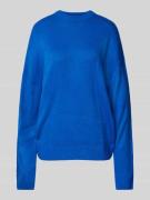 Oversized gebreide pullover met ronde hals