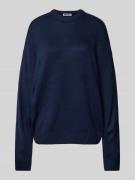 Oversized gebreide pullover met ronde hals