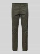 Skinny fit chino met achterzakken