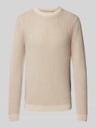 Gebreide pullover met ronde hals