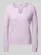 Regular fit gebreide pullover met wol