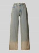 Wide leg jeans in 5-pocketmodel, model 'Flores'