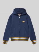 Sweatjack met labelstitching, model 'VARSITY'