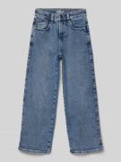 Relaxed fit wide leg jeans met contrastnaden, model 'BAGGY'