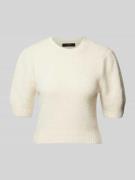 Regular fit gebreide pullover met pofmouwen, model 'NOVAH'