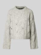 Relaxed fit gebreide pullover met wol, model 'LINA'