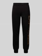 Regular fit sweatpants met elastische band